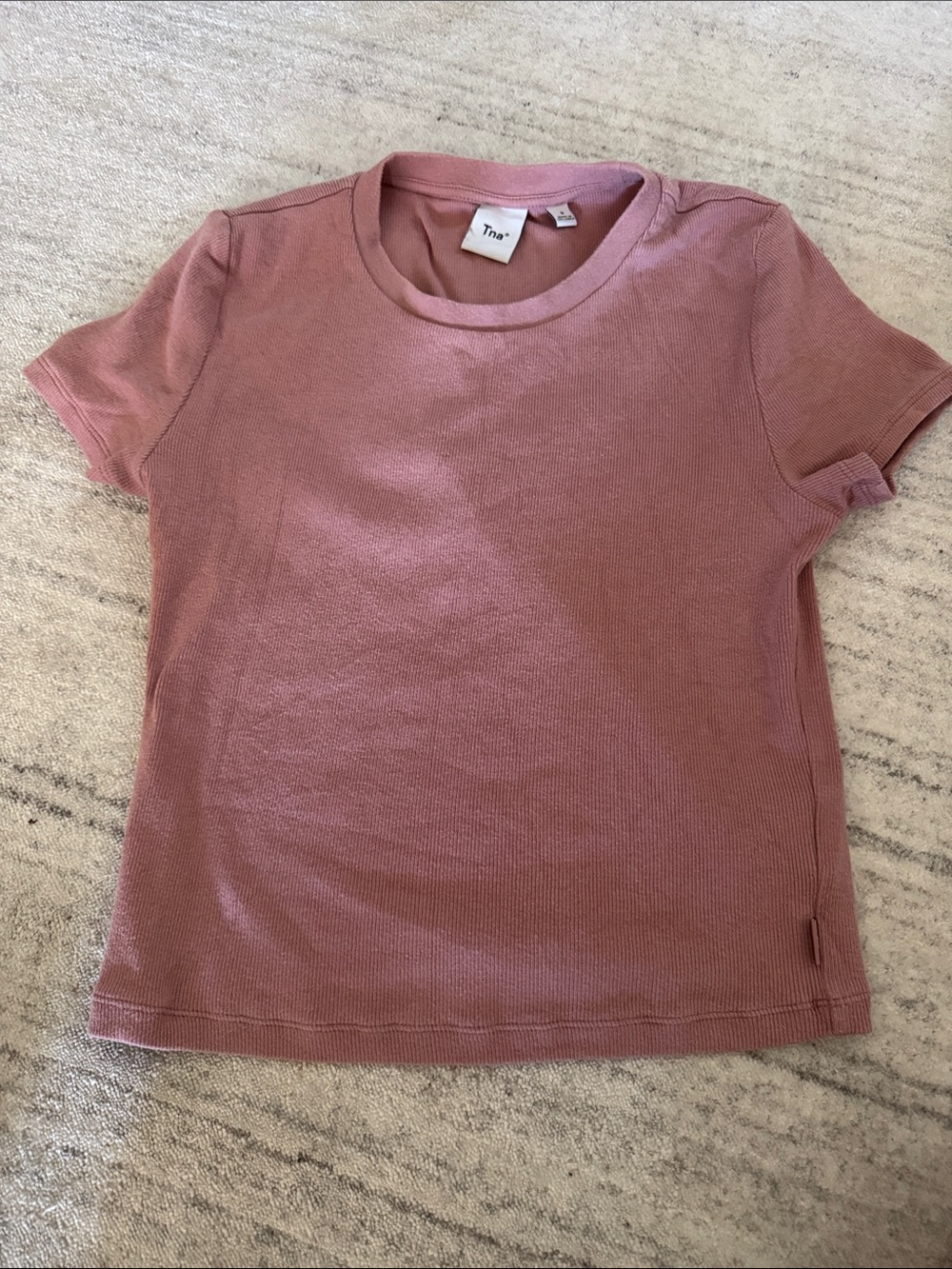 TNA Cropped Baby Tee - Dusty Rose